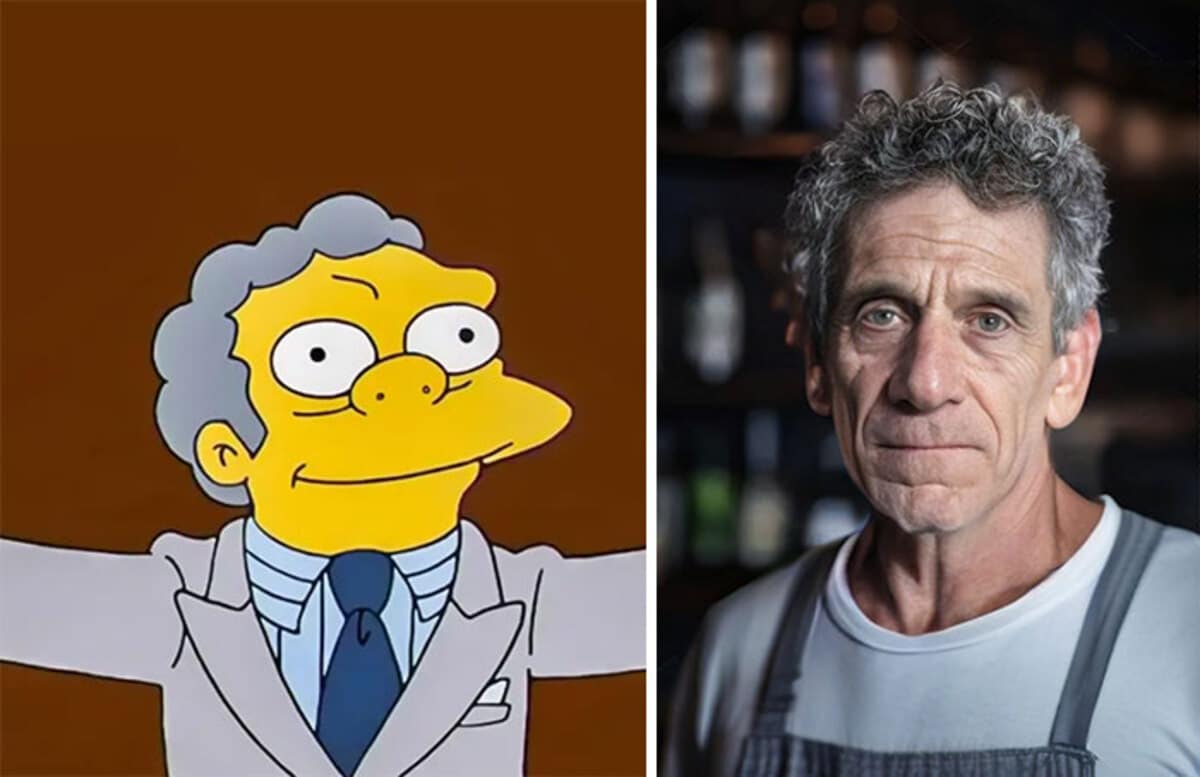 Un artiste donne un vrai visage aux personnages des Simpsons avec Midjourney
