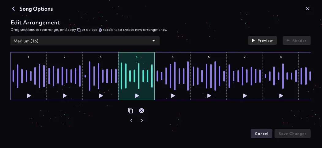 Boomy - Illustration de la publication "Boomy" Interface d'arrangement de musiques de Boomy