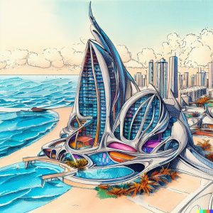 image générée par Dall-E 2 - Dessin architectural