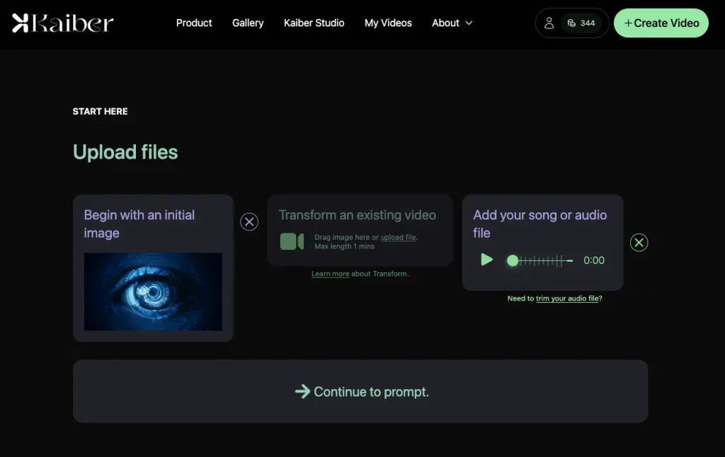 kaiber - Illustration de la publication "Kaiber AI" Génération de vidéos avec Kaiber : Chargement des médias