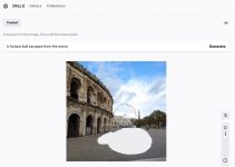 Dall-E 2 - Interface édition d'image