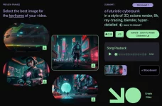 Sélection de la première image de la vidéo parmi les propositions de Kaiber.