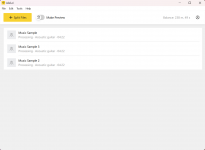 Interface utilisateur application de bureau Lalal.ai