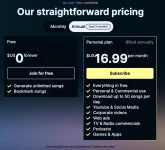 Abonnements et tarification de Soundraw