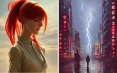 Images générées via Stable Diffusion