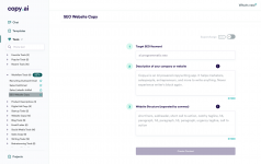 Copy.ai outils de rédaction basés sur l'IA générative